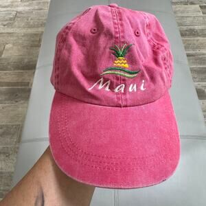 Maui Women's Adjustable Pink Pineapple Maui Embroidered Logo